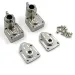 Yeah Racing Gunmetal Aluminium Rear Hubs Set