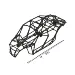 ARRMA Black Fireteam Roll Cage Set