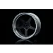 MST 1.9" GT Off-Set Changeable Flat Silver/Flat Black Rims 4Pcs