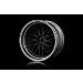 MST 1.9" LM Off-Set Changeable Flat Silver/Flat Black Rims 4Pcs