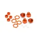 HPI Firestorm/Blitz Orange Aluminium Shock Parts Set