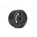 Jetko 4.0" Prophet SMT Medium Soft Belted Tyres on Black Claw Rims - Glued Wheels 2Pcs