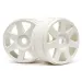 HPI 3.3" V7 White Rims 2Pcs