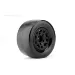 Jetko 2.9" DR Booster RR Ultra Soft Rear Belted Drag Tyres on Black Claw Rims - Glued Wheels 2Pcs