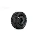 Jetko 1.9" Avantgarde Super Soft Rally Tyres on Black Radia Rims - Glued Wheels 4Pcs