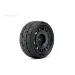 Jetko 1.9" Formula Super Soft Tyres on Black Claw Rims - Glued Wheels 2Pcs