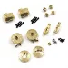Yeah Racing Brass Hubs, Wheel Hexes & Diff Cover Upgrade Set