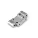 HPI Firestorm/Blitz Silver Front Aluminium Suspension Arm Mount w/ Grub Screws (5 Degrees)