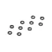 XRAY Black Aluminium 3x6x0.5MM Shims 10Pcs