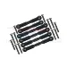 GPM Black Aluminium Turnbuckles 18Pcs