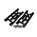 GPM Black Aluminium Rear Lower Suspension Arms 2Pcs