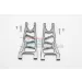 GPM Grey Sliver Aluminium Front Lower Suspension Arms 2Pcs