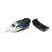 Losi Mini-B Painted Body Shell w/ Wing - Black/White