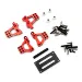 Yeah Racing Red Aluminium Front & Rear Shock Tower Set