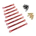 Yeah Racing Red Aluminium Linkage Upgrade Set
