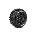 Louise 5.5" X-Mcross Tyres on Black Spoked Rims - Glued Wheels 2Pcs