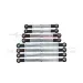 GPM Silver Aluminium Turnbuckles 8Pcs