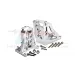 GPM Silver Aluminium Motor Mount Set