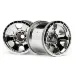 HPI 2.2" Warlock Chrome Rims 2Pcs