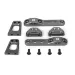 HPI Gunmetal Aluminium Front Camber Link Mount Set