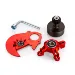 Rovan Red Aluminium Super Heavy Duty Clutch Bell, Spur Gear Plate & Clutch Brace Kit
