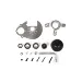 Rovan Silver Aluminium Super Heavy Duty Clutch Bell, Spur Gear Plate & Clutch Brace Kit