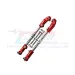 GPM Red Aluminium & Stainless Steel Adjustable Front Steering Links 2Pcs