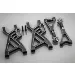 Rovan Black Aluminium Rear Suspension Arms 2Pcs