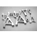 Rovan Silver Aluminium Rear Suspension Arms 2Pcs
