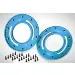 Rovan Blue Aluminium Beadlock Rings 2Pcs