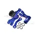 GPM Blue Aluminium Steering Bell Crank/Drag Link Assembly
