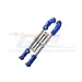 GPM Blue Aluminium & Stainless Steel Adjustable Front Steering Links 2Pcs