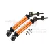 GPM Orange Aluminium & Hardened Steel Rear CVD Driveshafts 2Pcs w/ Steel Hexes