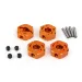 HPI Orange Aluminium 12mm Wheel Hexes 4Pcs