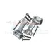 GPM Silver Aluminium Rear Body Post Mounts 2Pcs