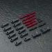 MST Red Aluminium Turnbuckle Set