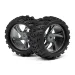 Maverick 1/18 Monster Truck Tyres on Grey Rims - Glued Wheels 2Pcs