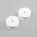TLR 2.2" Stiffezel Front White Dish Rims 2Pcs