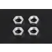 Rovan Silver Aluminium 18mm (24mm Hex) Wheel Nuts 4Pcs