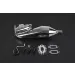 Rovan Chrome Silenced Exhaust w/ Silver Metal Mounted Clamp