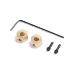 Axial Brass (1g) Wheel Hexes w/ Grub Pin & Tool 2Pcs
