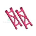 GPM Red Aluminium Rear Lower Suspension Arms 2Pcs