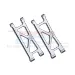 GPM Silver Aluminium Rear Lower Suspension Arms 2Pcs