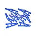 GPM Blue Aluminium Front & Rear Suspension Arms Set