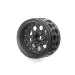 Boom Racing 1.9" Black/Carbon Fibre ProBuild Ultra Performance CR6 Adjustable Offset Beadlock Rims 2Pcs
