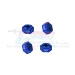 GPM Blue Aluminium 12mm Wheel Hexes 4Pcs