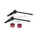 GPM Carbon Steel Front CVD Driveshafts 2Pcs w/ Aluminium Wheel Hexes