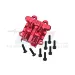 GPM Red Aluminium Rear Diff Cover