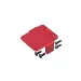 GPM Red Aluminium Servo Mount/Radio Deck