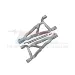 GPM Silver Aluminium Front Upper Suspension Arms 2Pcs w/ Pins